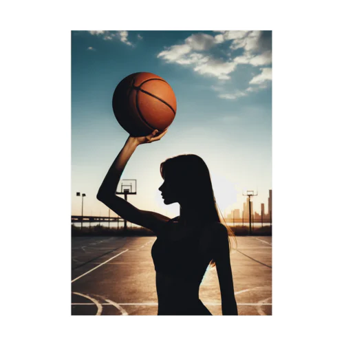 basketgirl Stickable Poster