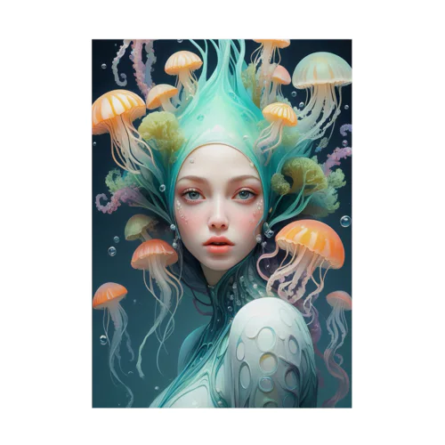 JeLLYFiSH+GiRL_00001 Stickable Poster