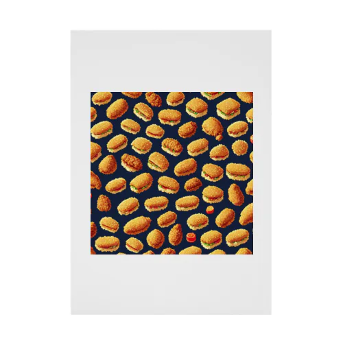 ドット絵シリーズ７チキンサンドはいかが？ Stickable Poster