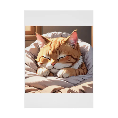 ほっこり可愛い✨布団で寝る猫🐱💤 吸着ポスター
