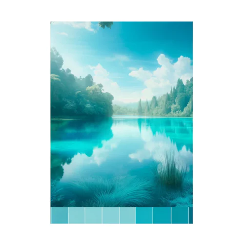  Almost Transparent Blue. Stickable Poster