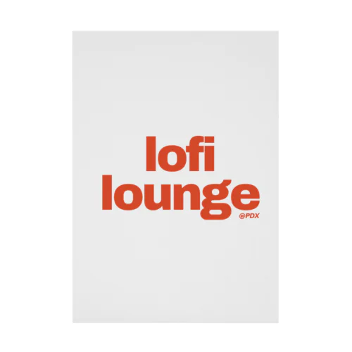 Lofi Lounge 赤 Stickable Poster