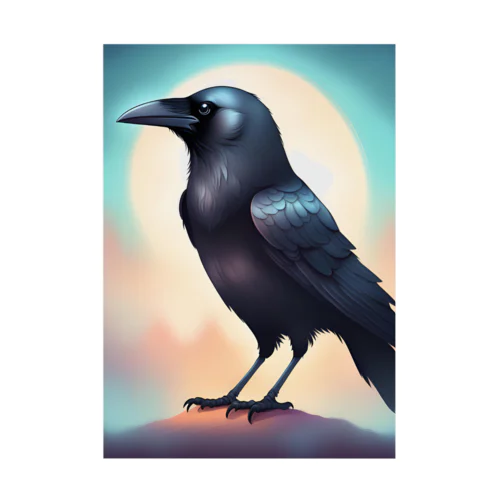 Night Crow Stickable Poster