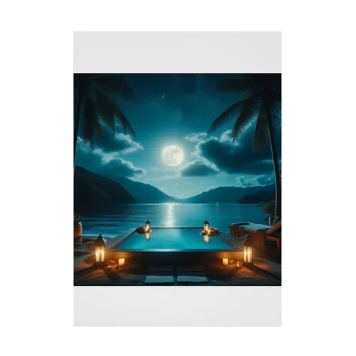 Night Sea Stickable Poster