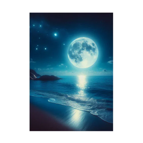 Night Sea Stickable Poster