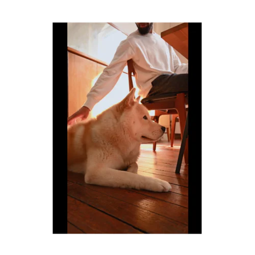 大好きな犬と一緒に撮った忠実な写真🐾 Stickable Poster