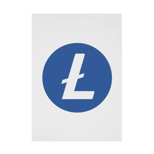 Litecoin ライトコイン Stickable Poster