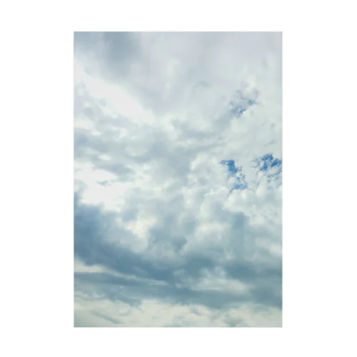 今日も雲は空を覆い尽くし隠す 吸着ポスター