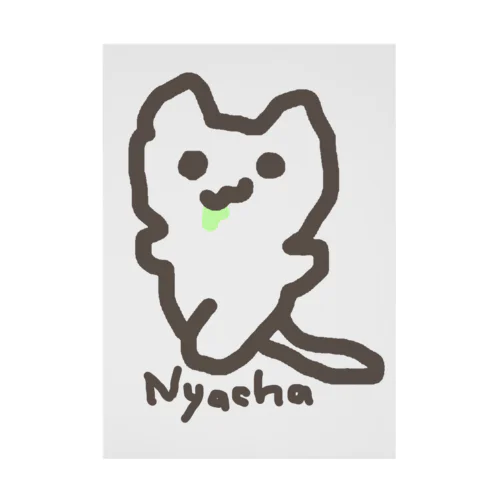 Nyacha(にゃーちゃ、) Stickable Poster