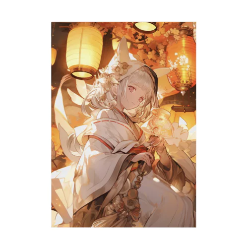 灯火の狐 Stickable Poster
