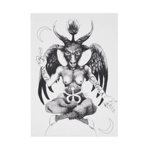 Baphomet Stickable Poster