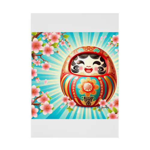 しあわせ達磨 Stickable Poster