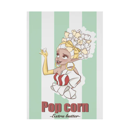 popcorn（グリーン） Stickable Poster