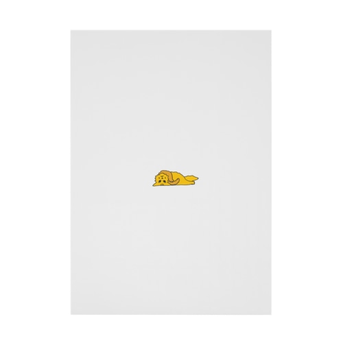 仰臥猫カラー（改） Stickable Poster