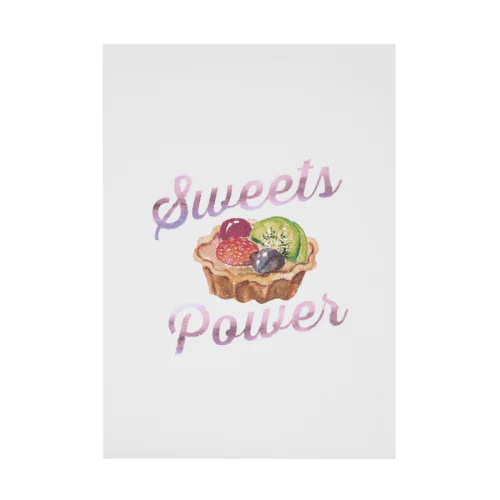 スウィーツパワー! Sweets Power9 フルーツタルト Stickable Poster