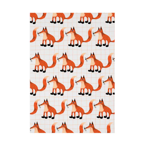 KITSUNE PATTERN Stickable Poster