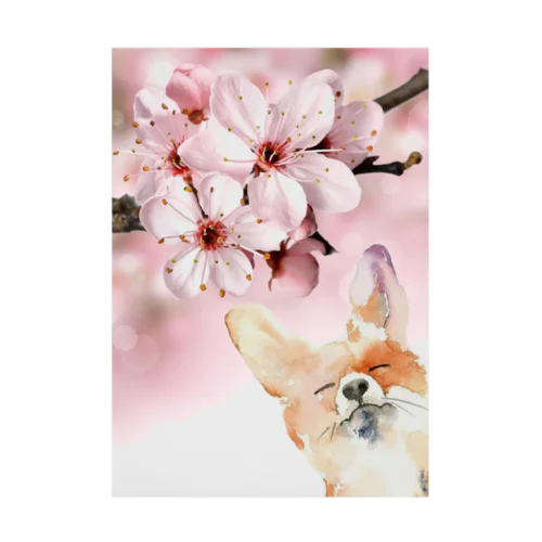 Foxy Spring Sytle Stickable Poster