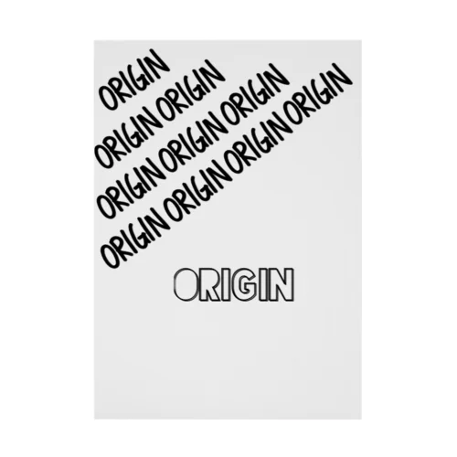 origin text  Stickable Poster