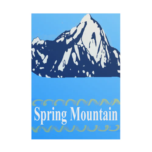 Spring Mountain Stickable Poster