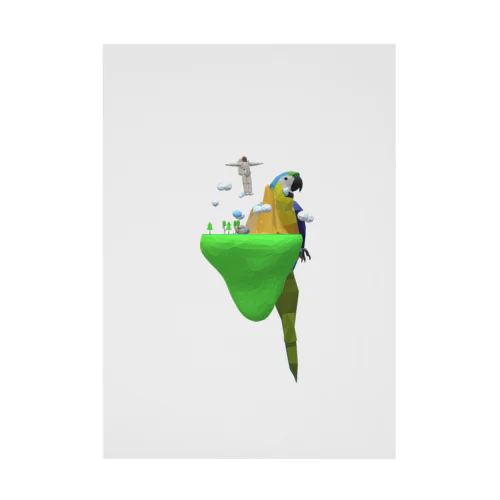 LowPoly BigBird Island 흡착 타포린