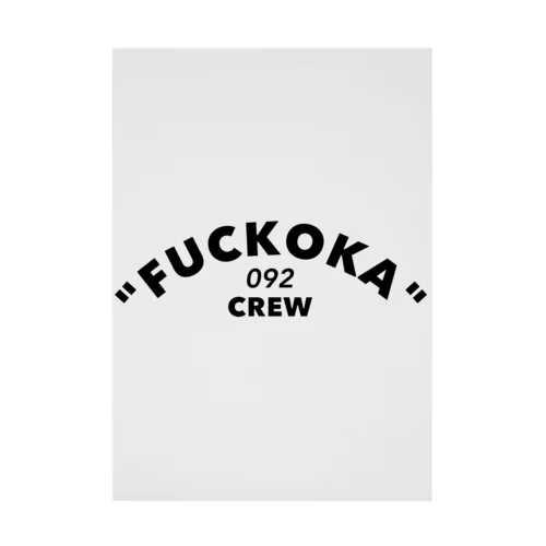 「FUCKOKA 092 CREW」 Stickable Poster