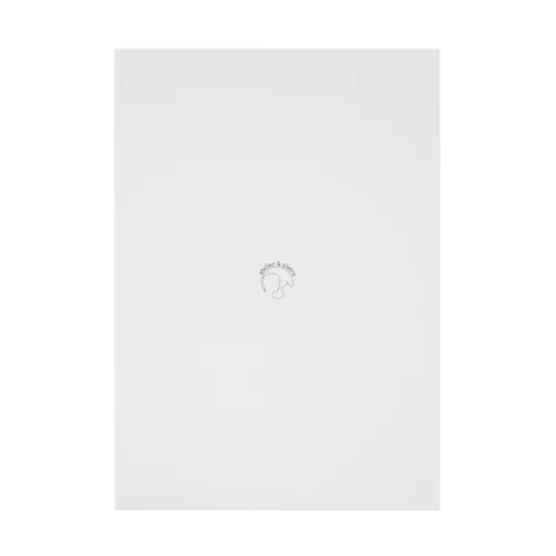 oshima white Stickable Poster