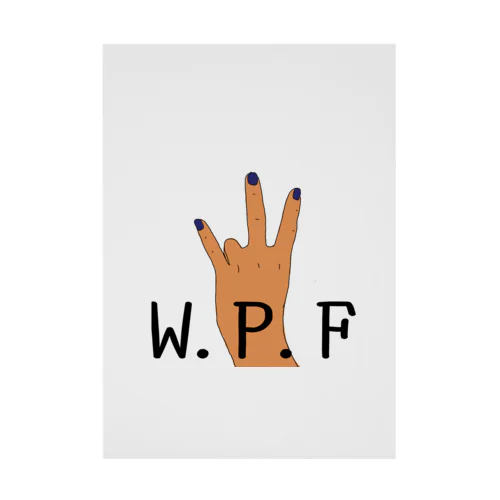 W.P.F 枠なし Stickable Poster