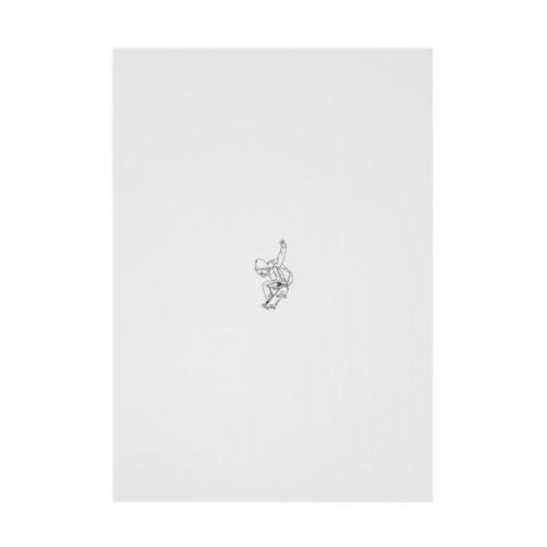 スケートボーダー Stickable Poster