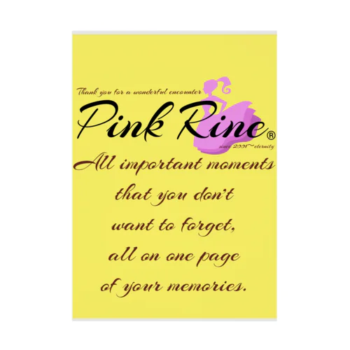 【Pink Rine】オリジナル Stickable Poster