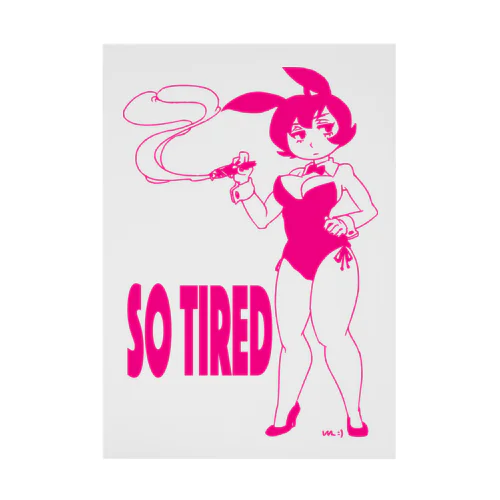 So tired Stickable Poster