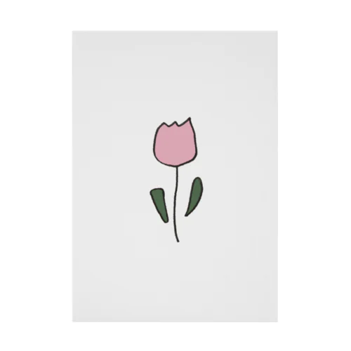 pink tulip Stickable Poster