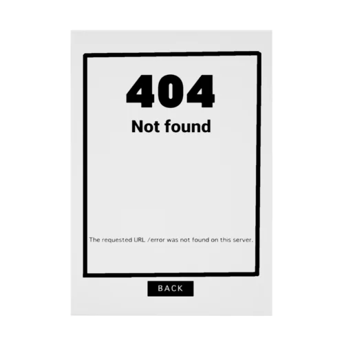 Not found 404 吸着ポスター