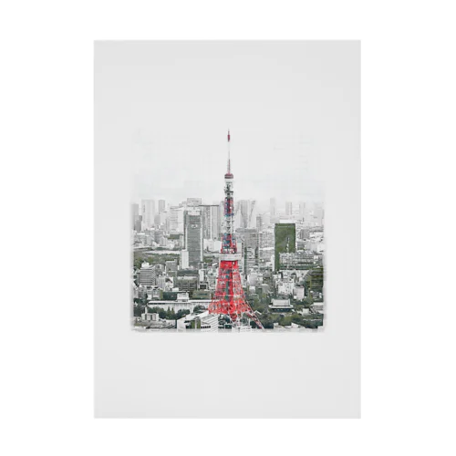 TECHNOPOLIS_TOKIO Stickable Poster