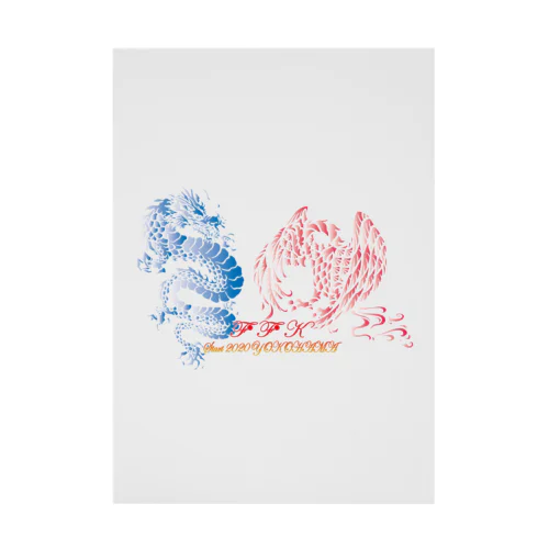 RYU-INDO2020・BlueDragon＆PinkPhoenix Stickable Poster