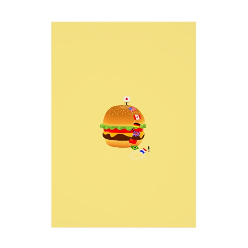 おいしい山登り Stickable Poster
