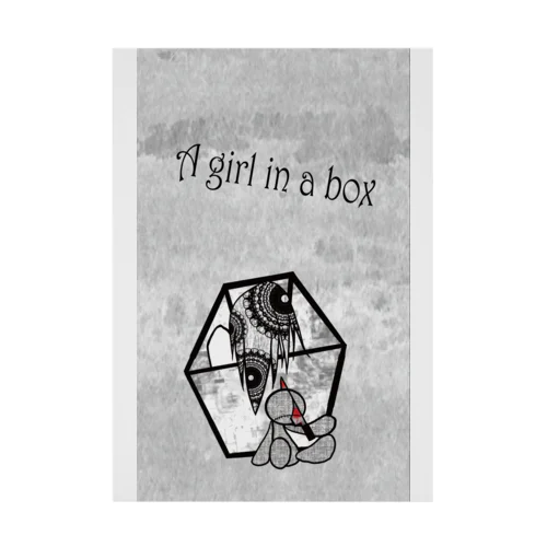 A girl in a box 吸着ポスター