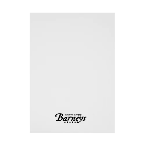 Barneyロゴ ブラック Stickable Poster