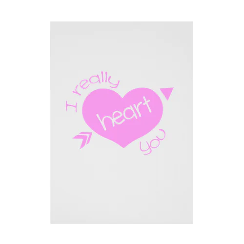 i really heart you デザイン Stickable Poster