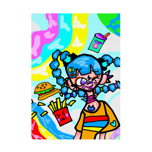 🌈🍟🍔🥤🌈 Stickable Poster