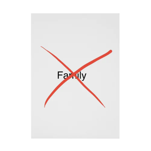 family　X Stickable Poster