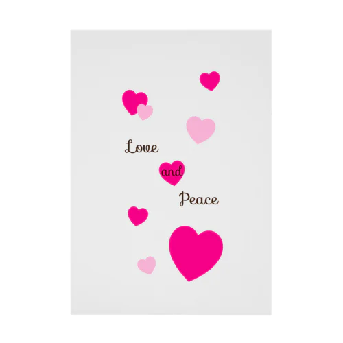 Love and Peace Stickable Poster