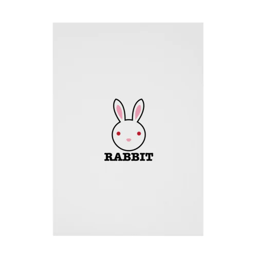 RABBIT-うさぎ- Stickable Poster