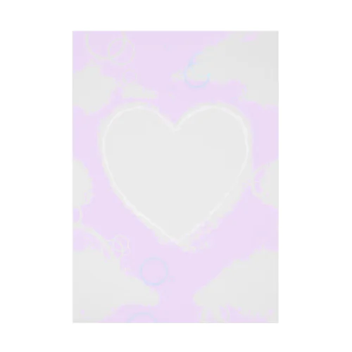 Heart & Cloud Stickable Poster