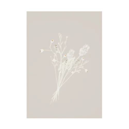 bouquet pink beige Stickable Poster