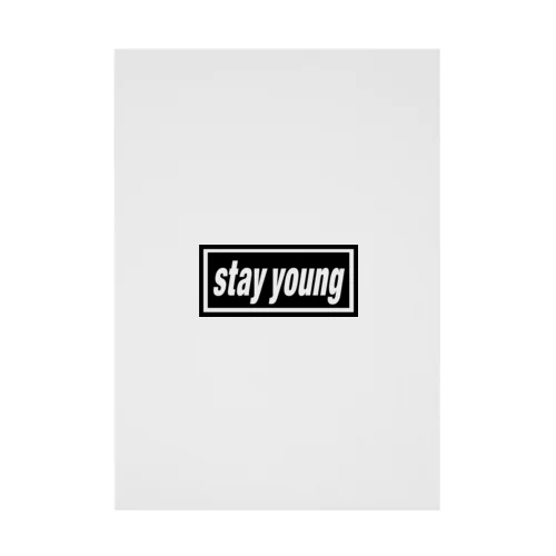 stay young-ステイヤング-BOXロゴ Stickable Poster