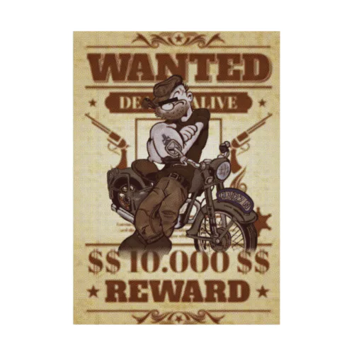 指名手配　（WANTED） Stickable Poster