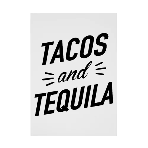 TACOS and TEQUILA　タコス＆テキーラ Stickable Poster