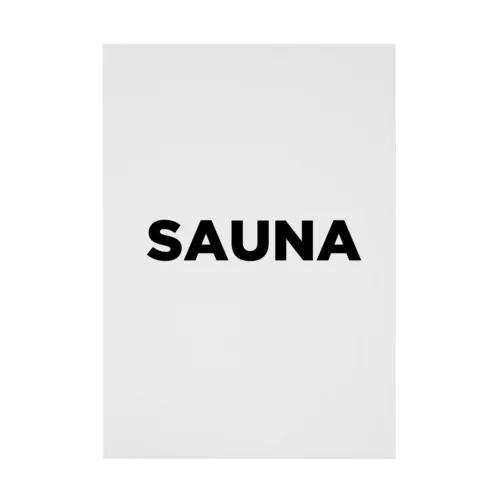 SAUNA　サウナ　サウナー　SAUNNER Stickable Poster