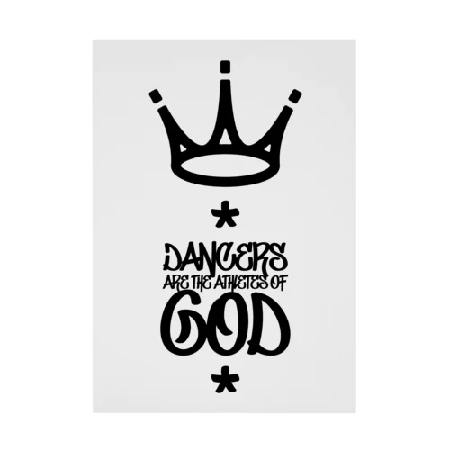 Dancers are the athletes of god. Stickable Poster