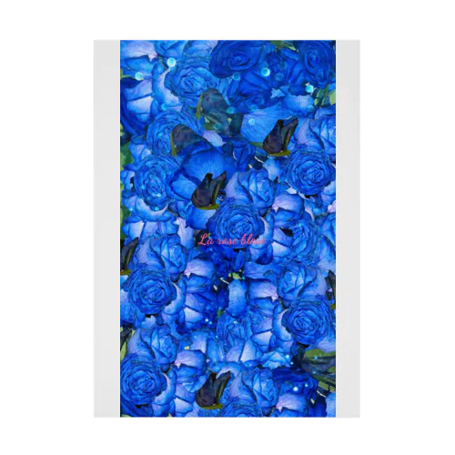 La rose bleue Stickable Poster